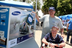 Betty Buzzlei won the '42" flatscreen TV